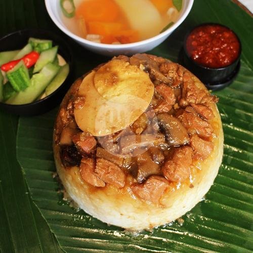 Nasi Tim Ayam Asin menu Kantin Sehat - Nasi Rames & Pepes, Rancasari