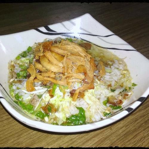 Nasi Soto Sapi + Bakso menu Bakso & Mie Ayam Goyang Lidah Gading, Kraton