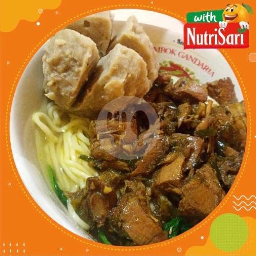 Mie Ayam urat Jumbo Free  Nutrisari menu Mie Ayam Bakso Solo Pak Eko, Malang