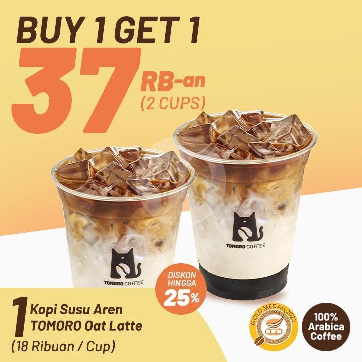 #Buy 1 Get 2 Spanish Aren Latte menu TOMORO COFFEE, Gwalk Surabaya