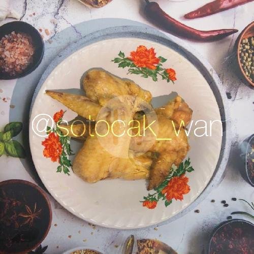 Soto Ayam Lamongan Sayap menu Soto Lamongan Cak Wan, Mampang Prapatan