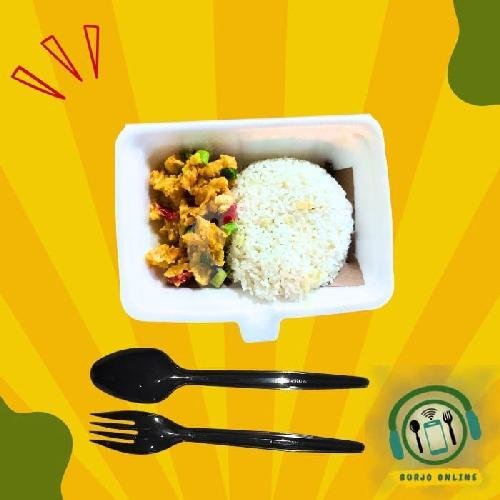 Nasi Ayam Bali Crispy Fillet menu Burjo Online 01, Seberang Pasar Damar