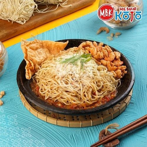 Mie Bakar Sambal Daun Jeruk Pedas menu Mie Bakar Kojo, Sukabumi