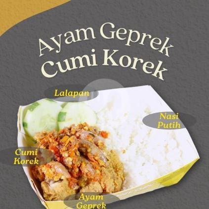 Ayam Geprek Paru Balado menu Satay Cupu, Gion