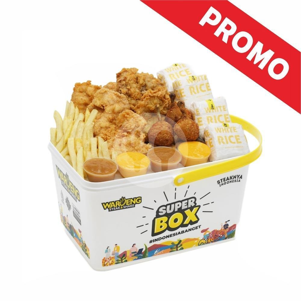 Super Box + 4 Lemon Tea menu Waroeng Steak And Shake, Utan Kayu
