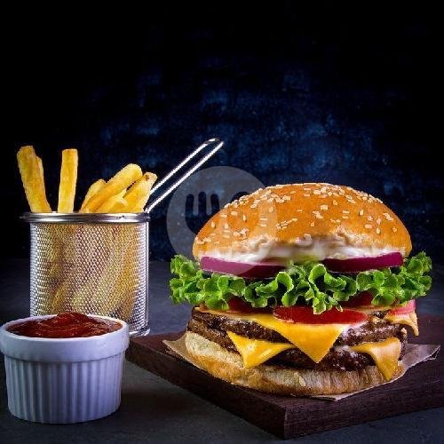 Chicken Burger menu Allegory Steak House, Terusan Jakarta No 122 Bdg