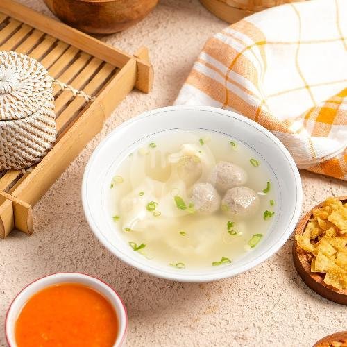 Baso + Pangsit ( Isi 6 ) menu Bakmi Kota 21, Hayam Wuruk