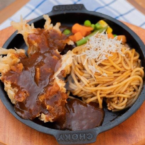 J2. Spaghetti Blackpapper menu Choky Spaghetti Steak & Coffee, Keputih Surabaya