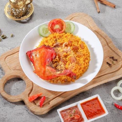 Nasi Mandi Polos menu Restoran Almukalla Mandi Laham, Condet