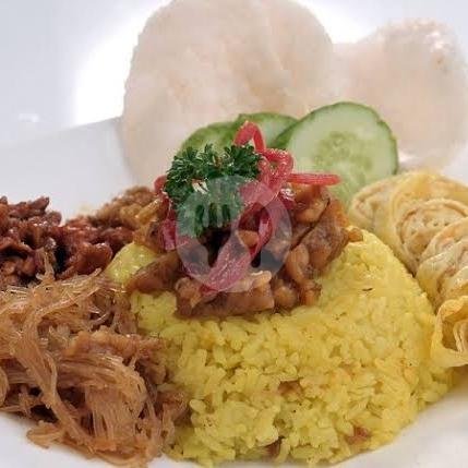 Nasi kuning menu Nasi kuning dan nasi uduk fadlan