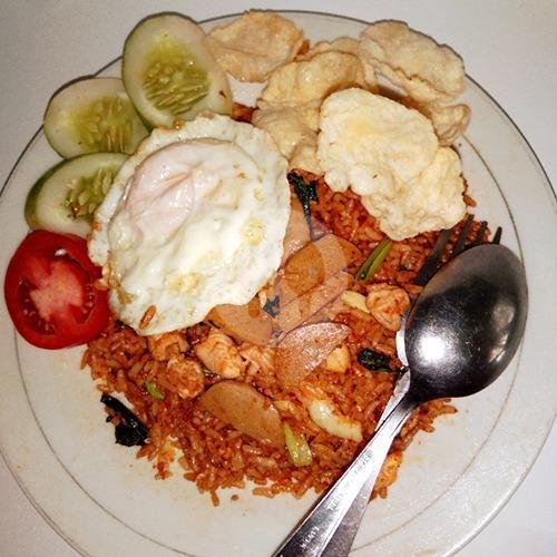 Nasi Goreng Mercon Tepeso (teri Pete Bakso) Level 1 5 menu Nasi Goreng Roni, Kebon Nanas