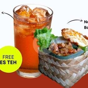 Paket Pedes Telor (Es teh Jumbo) menu Boss Cumi (Nasi Sambel Cumi Pedas), Nologaten