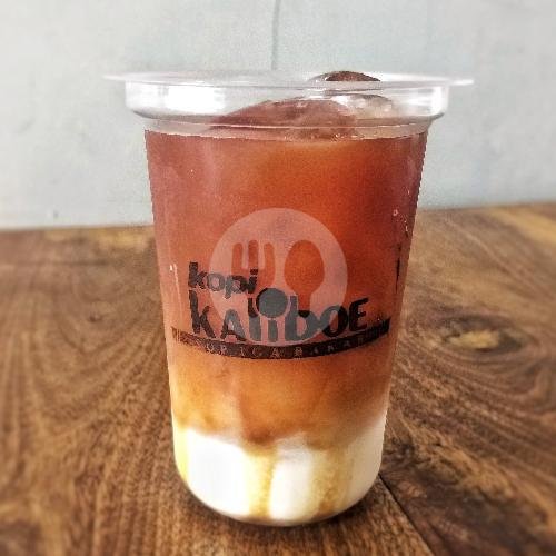 NASI putih menu KALIBOE sop iga bakar, wojo