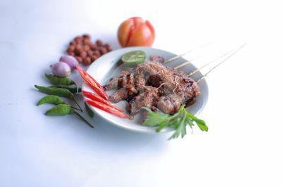 Sate Kambing Campur Ati menu Sate Abah Yahya, Kebon Awi Limusnunggal