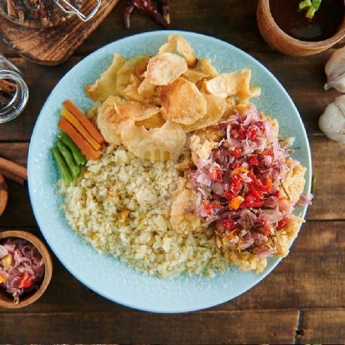Fuyunghai + Nasi Gurih menu Nasi Goreng Bistik Kang Ajie, Sukarjo Wiryopranoto Raya