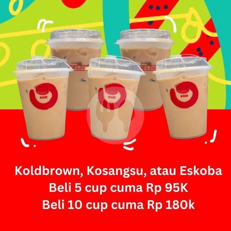 Kold Brown menu KOZI Coffee, Budaraa