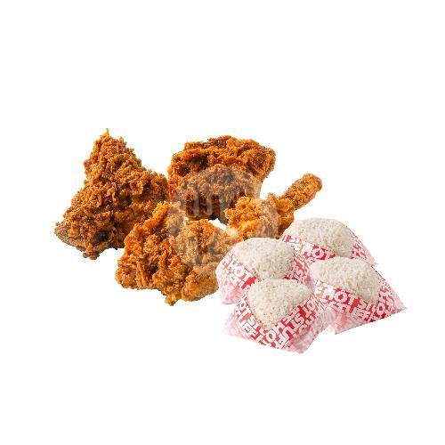 Combo Honey Basil Burger menu Hot Stuff Chicken, Menteng