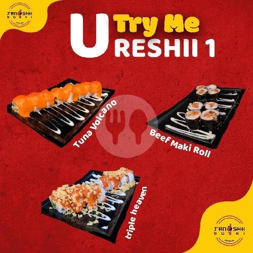 Ureshii 1 menu Tanoshii Sushi, Galaxy Foodcourt