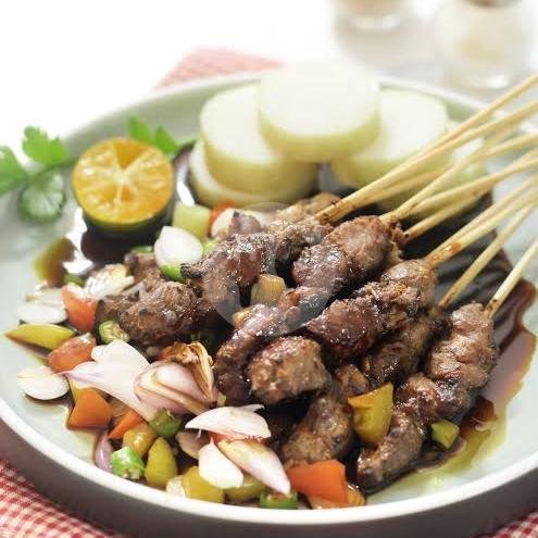 Sate Ayam 20tusuk Campur Kulit+lontong3/nasi menu Sate Madura Pak Asol, Durian