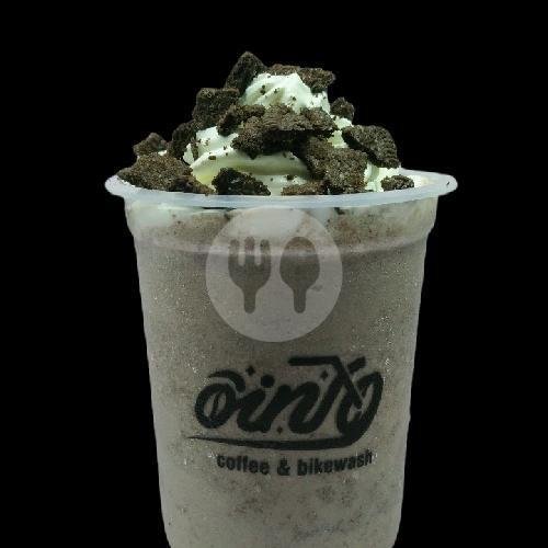 Double Choco Frappe menu Oing Kopi, Bunga Mas Satu