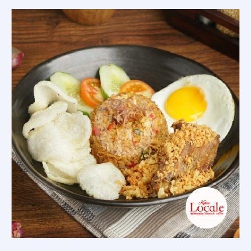 Nasi Goreng Ijo Terimedan Komplit menu Kedai Locale, Rawamangun