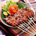Sate Daging Ayam + Lontong +Teh pucuk harum 350 ml menu Sate Ayam Kak Aura