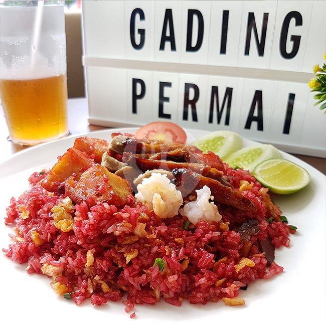 Nasi Goreng Ujung Pandang ( Ayam/daging Babi/seafood/ Lapciong) menu Bakmi Gading Permai, Kelapa Gading