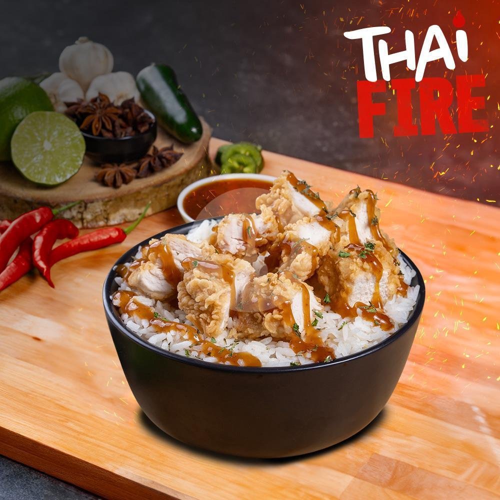 Thai Fire Burger menu Texas Chicken, Kertajaya