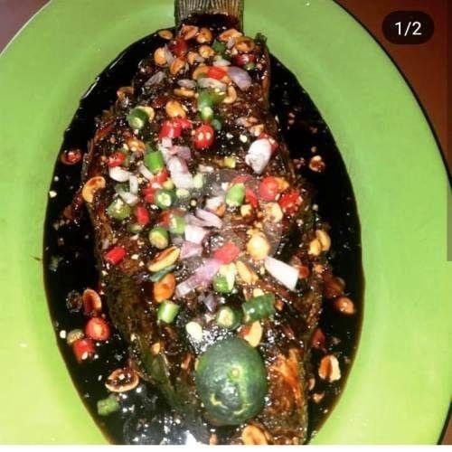 Ikan Mas Goreng menu Rumah Makan Saung Hegarsari, BKR
