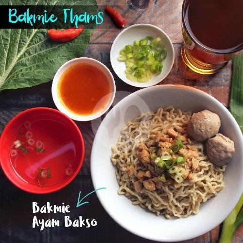 Bakmi / Bihun / Kwetiaw Ayam Bakso Sapi menu Bakmie Thams, P. Jayakarta