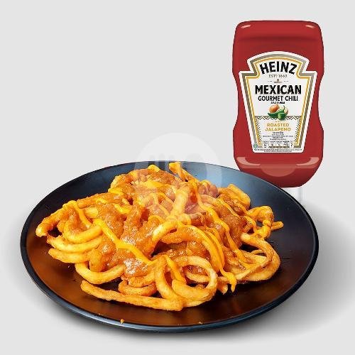 Roasted Jalapeno Chili Cheese Fries menu Five Monkeys Burger, Plaza Senayan