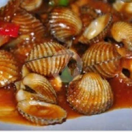 Kerang Dara Saus Tiram Pedas menu King Kerang Seafood, Balecatur