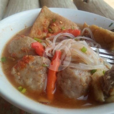Bakso Mercon Lengkap Kuah Lava menu Bakso Pandu, Pandanrejo Raya