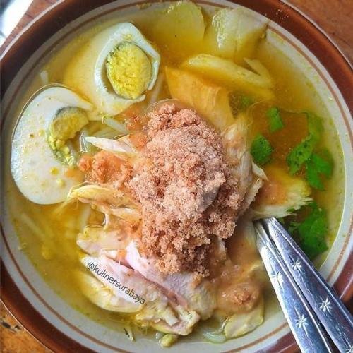Nasi Soto Ayam menu Soto Daging Merr, Gunung Anyar