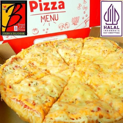 Spaghetti Bolognese menu Bread John Pizza, Kavling Beji Timur