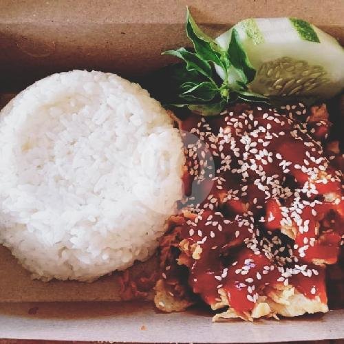 Paket Ayam Geprek Saus Keju menu Ayam Geprek dan Kremes Garasi Ayam Sumber, Pajajaran