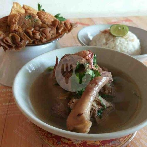 Nasi Sop Pisah Paha menu Sop Ayam Pak Min Klaten, Jatiraya