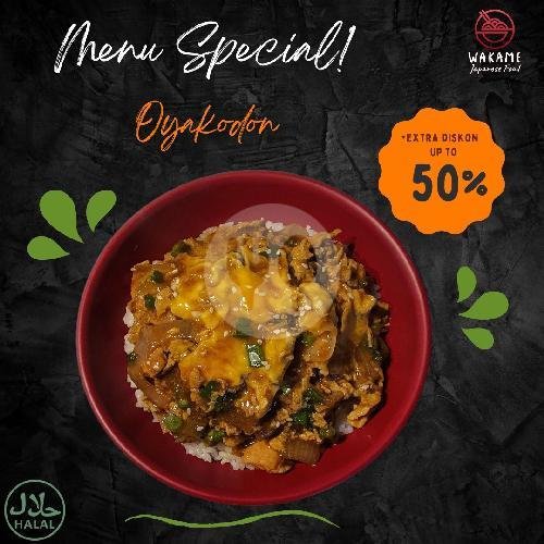 Chicken Teriyaki Don menu Wakame Japanese Food