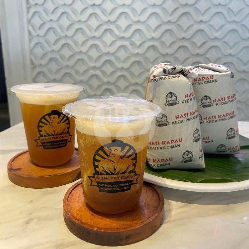 Nasi Box Rendang + Lemon Tea menu Nasi Kapau Kedai Pak Ciman Bandung