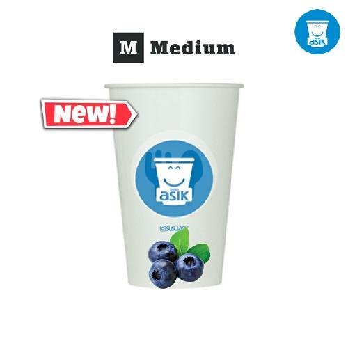 Susu Blueberry Medium menu Susu Asik, Condongcatur