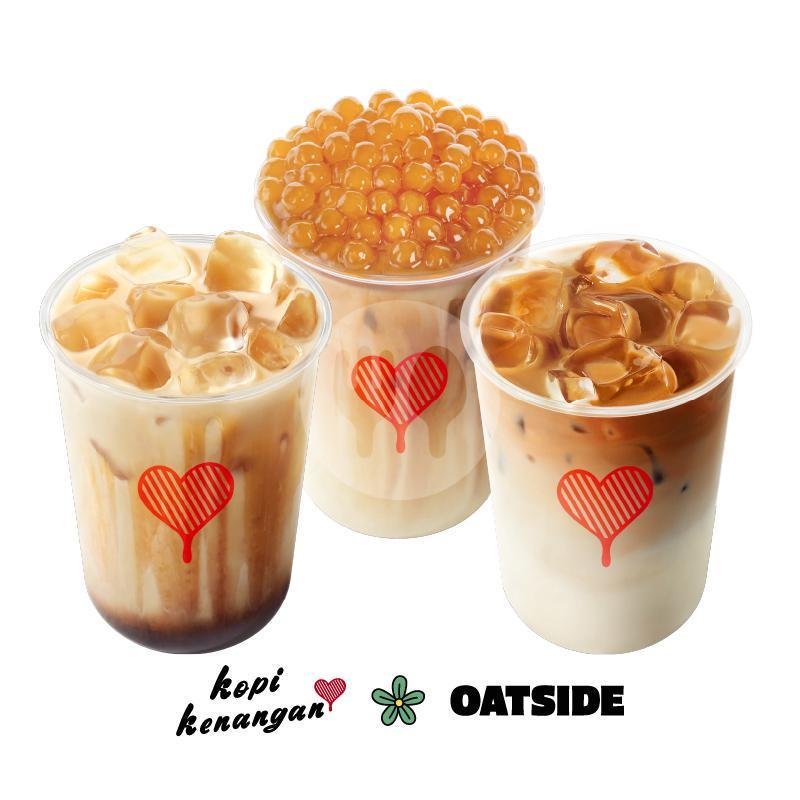 Oatside Boba Gula Aren menu Kopi Kenangan, SPBU Pertamina Rancabango