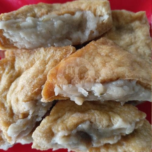 Keripik Pangsit menu Bakso Dan Mie Ayam Amanah, Raung Kemuning