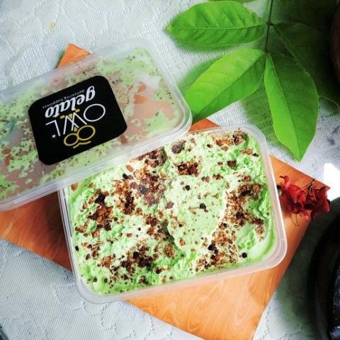 Ice Cream Taro Marshmellow (BigBox 1L) menu Owl Gelato Ice Cream Soehat, Lowokwaru