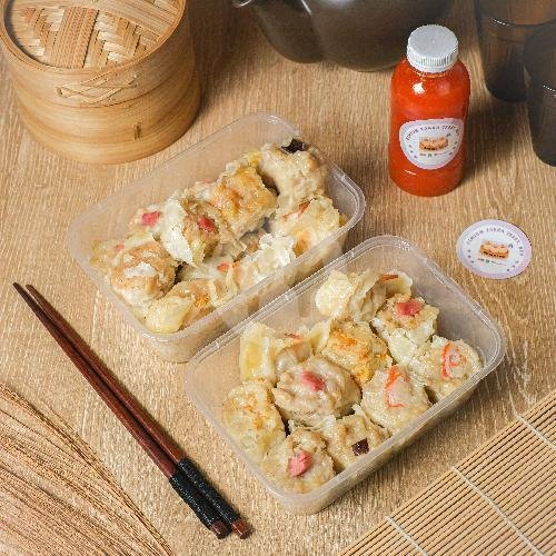 Dimsum Ayam Kukus Isi 10pcs + Oasis 650ml menu Dimsum Zahra, Tebet New