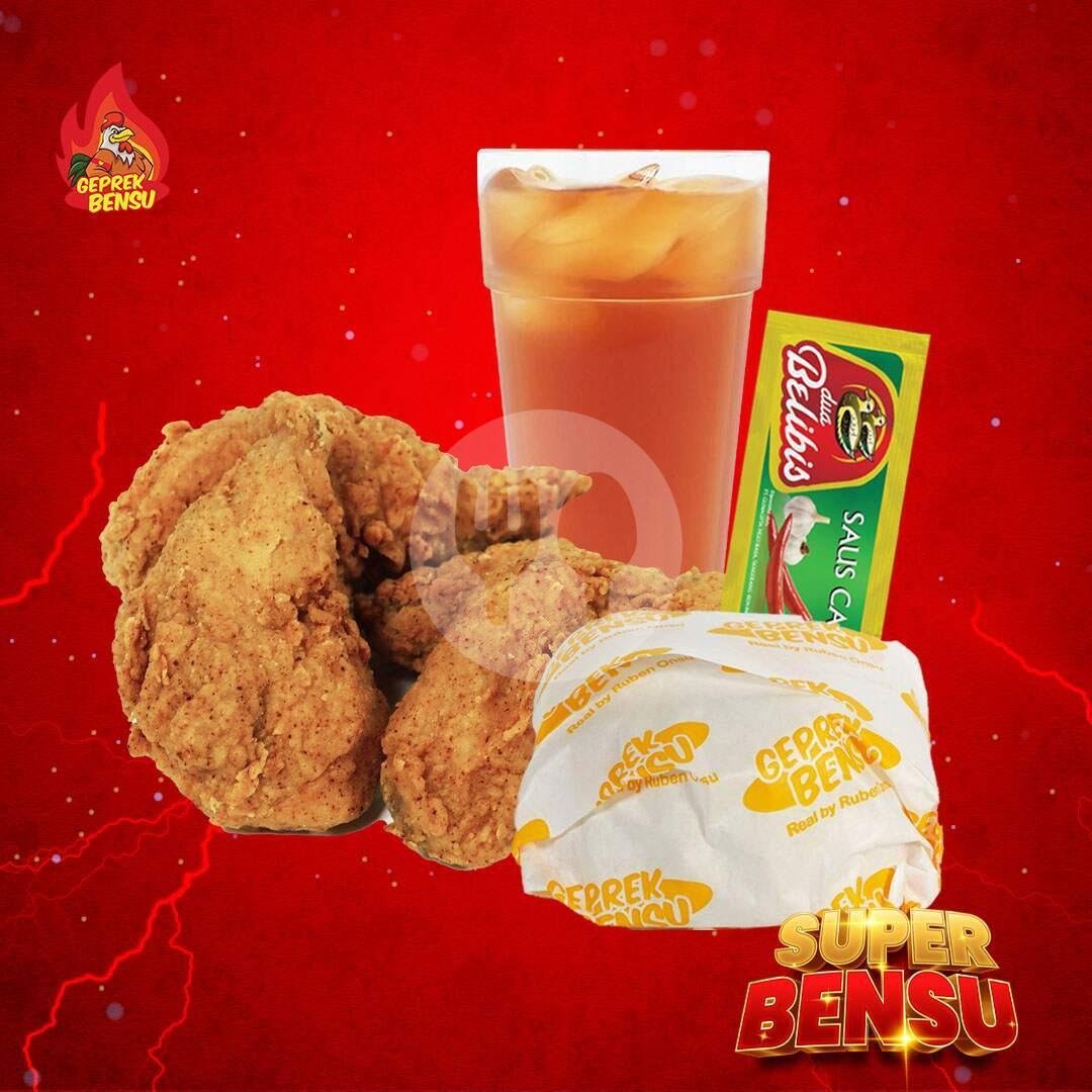 Super Triple : 3 Paket Geprek Bensu menu Geprek Bensu, Dago