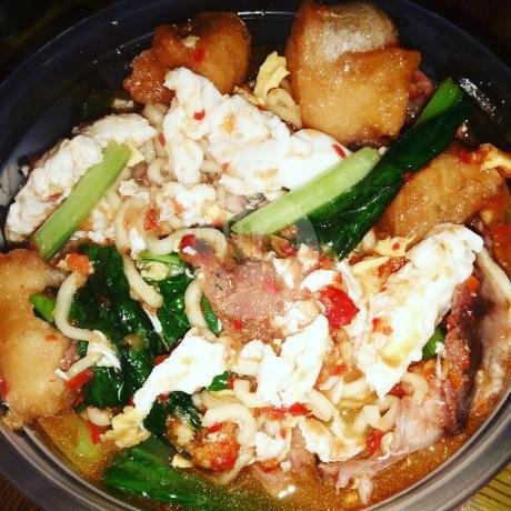 karedok tulang batagor Siomay menu Warung Seblak Anie, Kebon Gedang