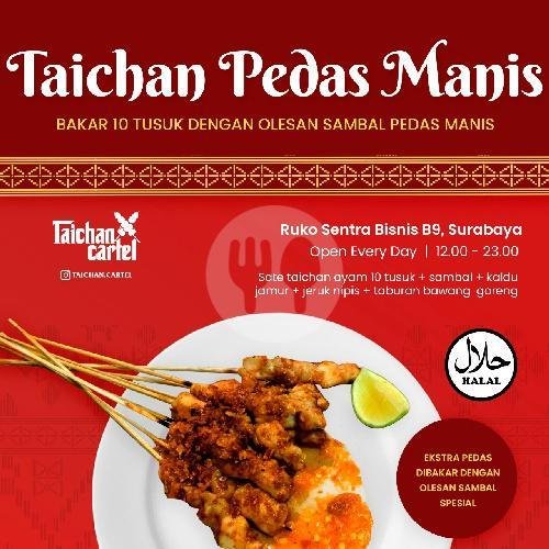 Sate Taichan Bakar Spesial Bumbu Rempah menu Sate Taichan Cartel