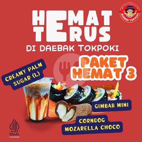 Corndog Mozarella menu Daebak Tokpoki, WTC Mangga Dua