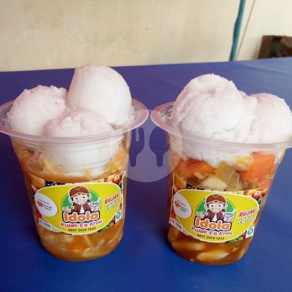 2 Rujak Es Krim menu Rujak Es Krim Idola, Banjarsari