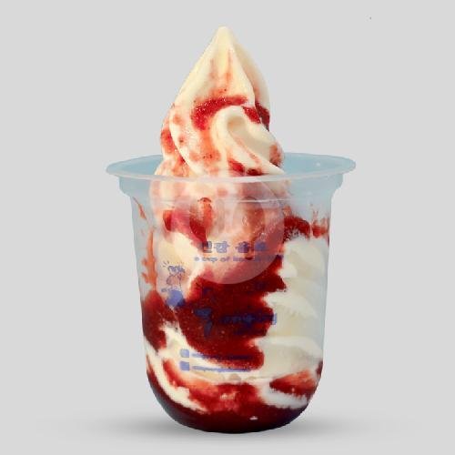 Boba Lucky Sundae menu Annyeong Milk & Fruits, Ujungberung